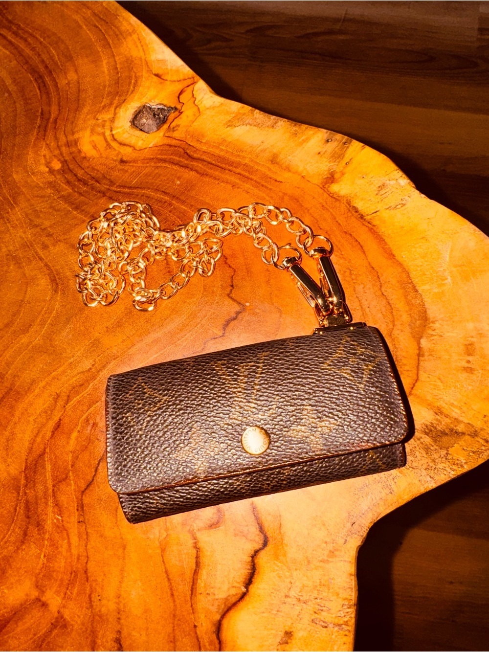 Louis Vuitton vintage monogram key case card holder necklace converted - Picture 3 of 15